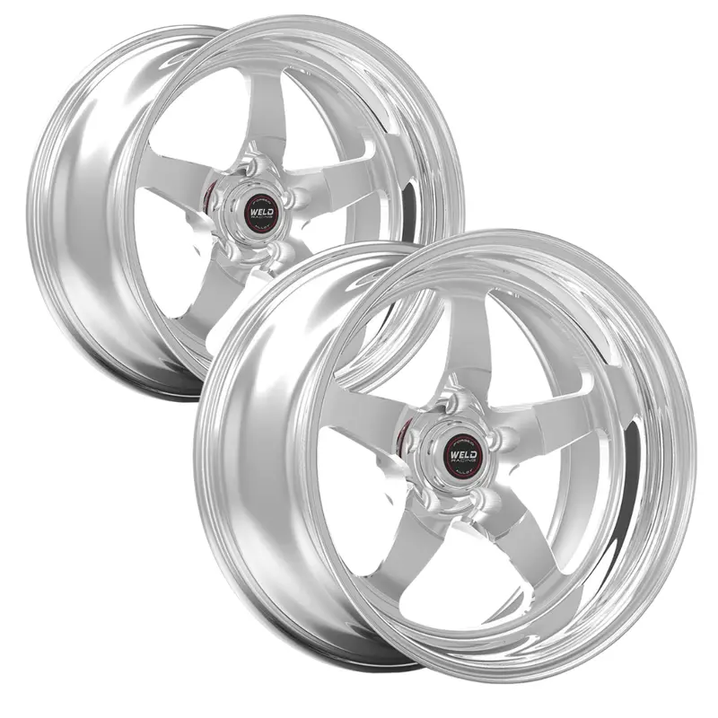 Weld Racing Rt-S S71 18X12 Forged Aluminum Wheels – Polished, 5X4.75 Bolt Pattern, 6.7” Backspacing (Pair) 1