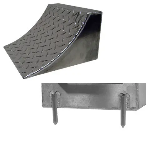 Wheel Chock Single W/Pins Aluminum 1