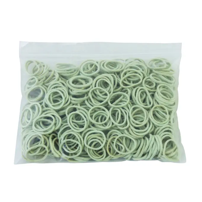White Braiding Bands (500Pcs/Bag) 1