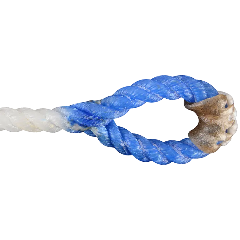 White Rattler Racer Calf Piggin String- Blue Eye 1/4" 2