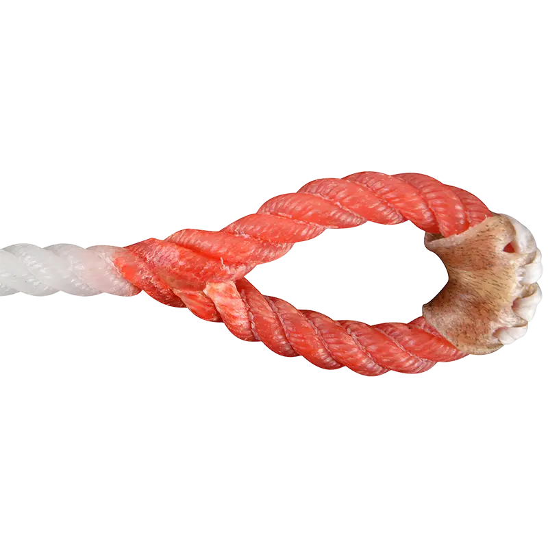 White Rattler Racer Calf Piggin String- Red Eye 3/16" 2