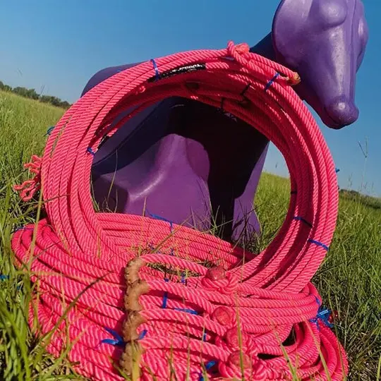 Willard Ropes 4 Strand Pink Panther 28' Breakaway Rope 2
