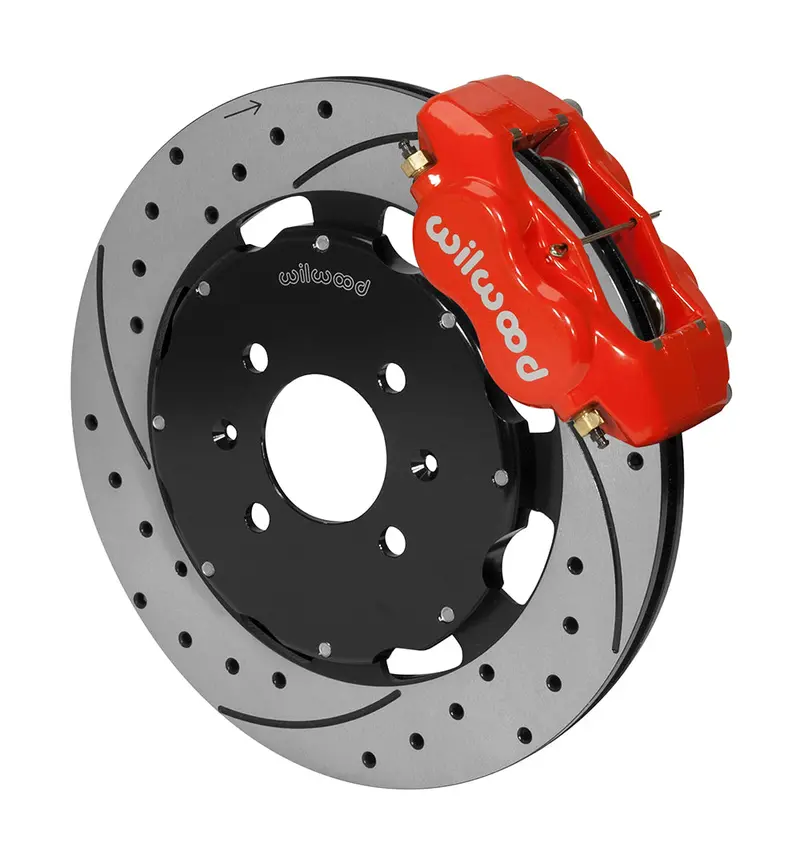 Wilwood Brakes Forged Dynalite 4 Piston Big Brake Front Brake Kit (Hat) Civic/Integra 3