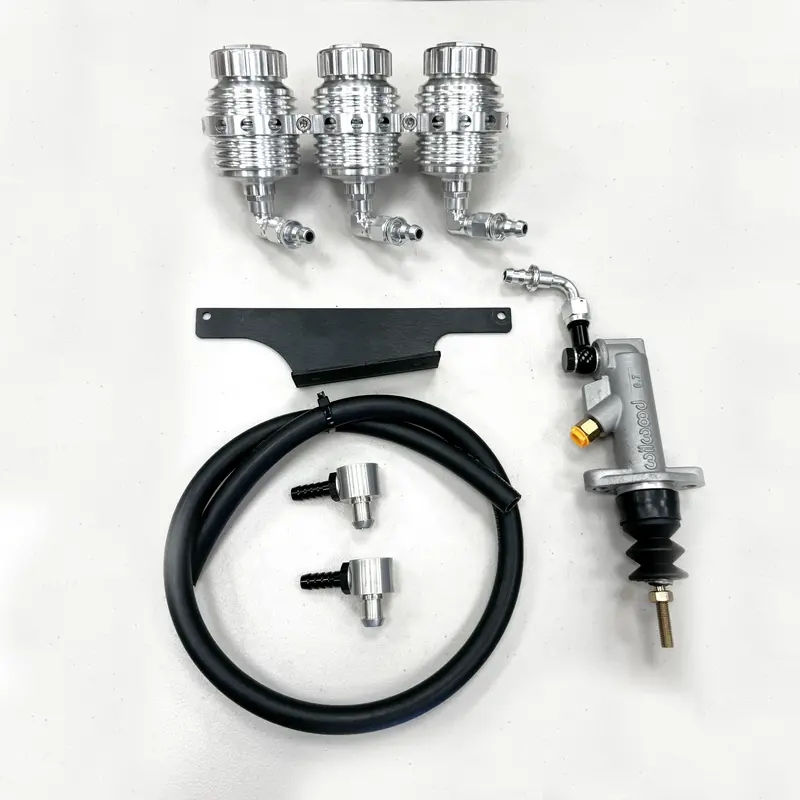 Wilwood Triple Reservoir Remote Kit - Polished 1