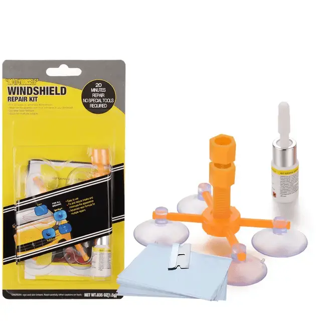 Windshield Repair Kit – Diy Chip & Crack Repair With Clear Finish 1