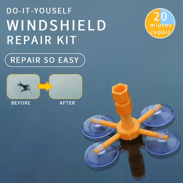 Windshield Repair Kit – Diy Chip & Crack Repair With Clear Finish 2