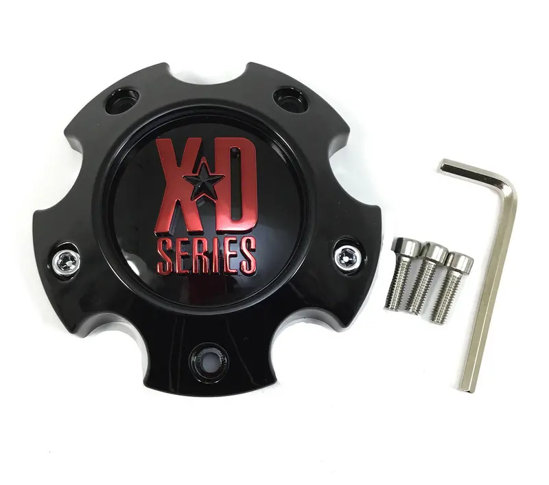 Xds Cap Small 5 Lug Sg-Blk W Red Tint Cc 1