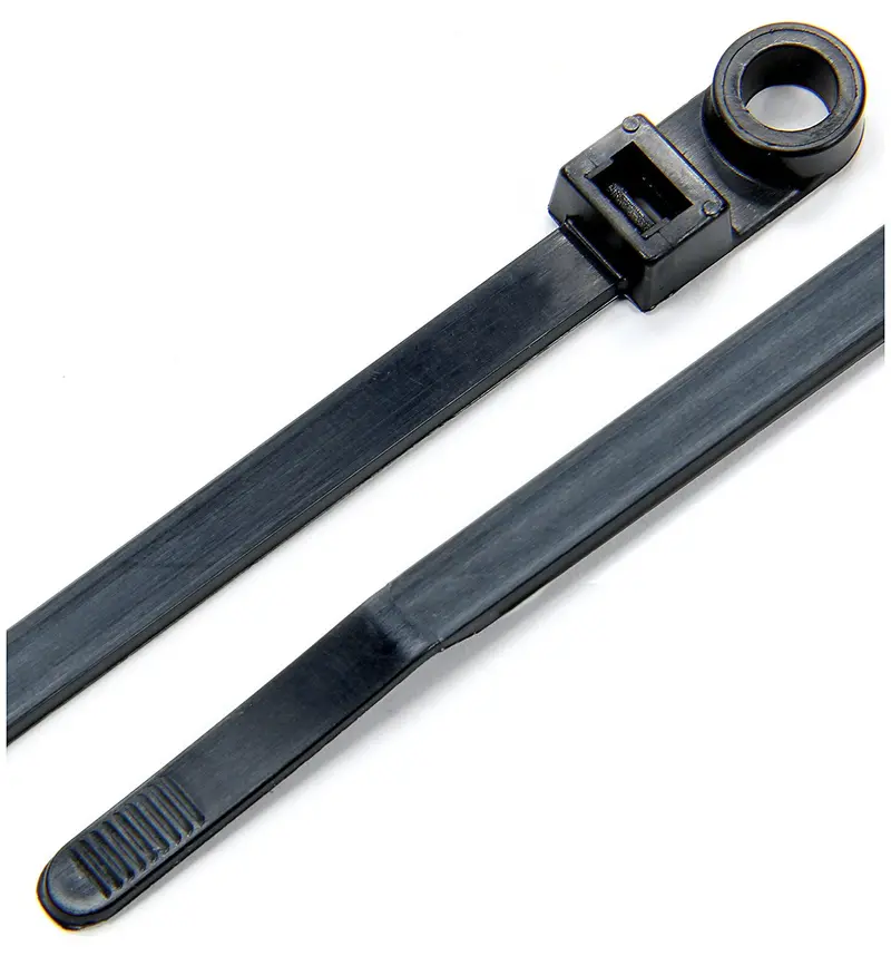 Allstar Performance 14390 Black Wire Ties – 8" Length With Mounting Hole, 25-Pack 1
