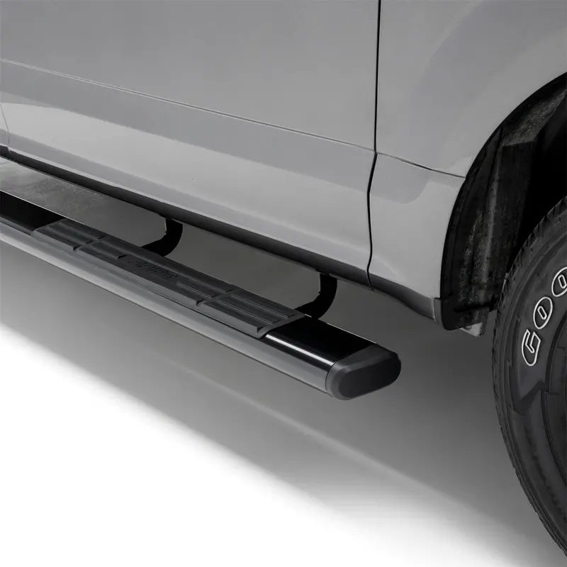 Aries Black Oval Aluminum Side Steps – 6-Inch Drop, 85-Inch Length For Select Ram 2500/3500 1
