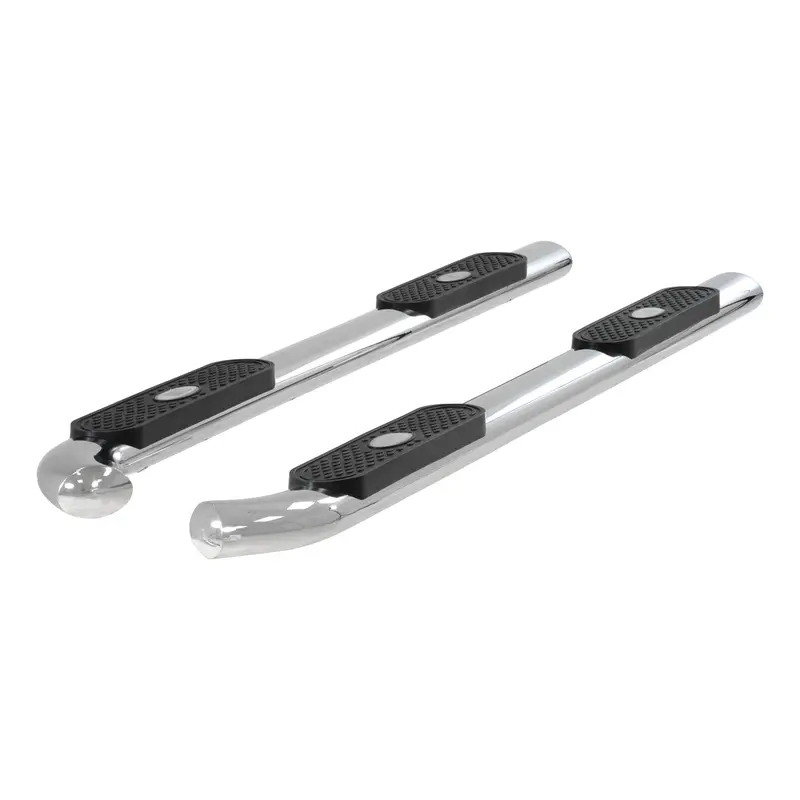 Aries Polished Stainless Oval Side Bars – 4-Inch Width – Fits Nissan Titan Xd 1