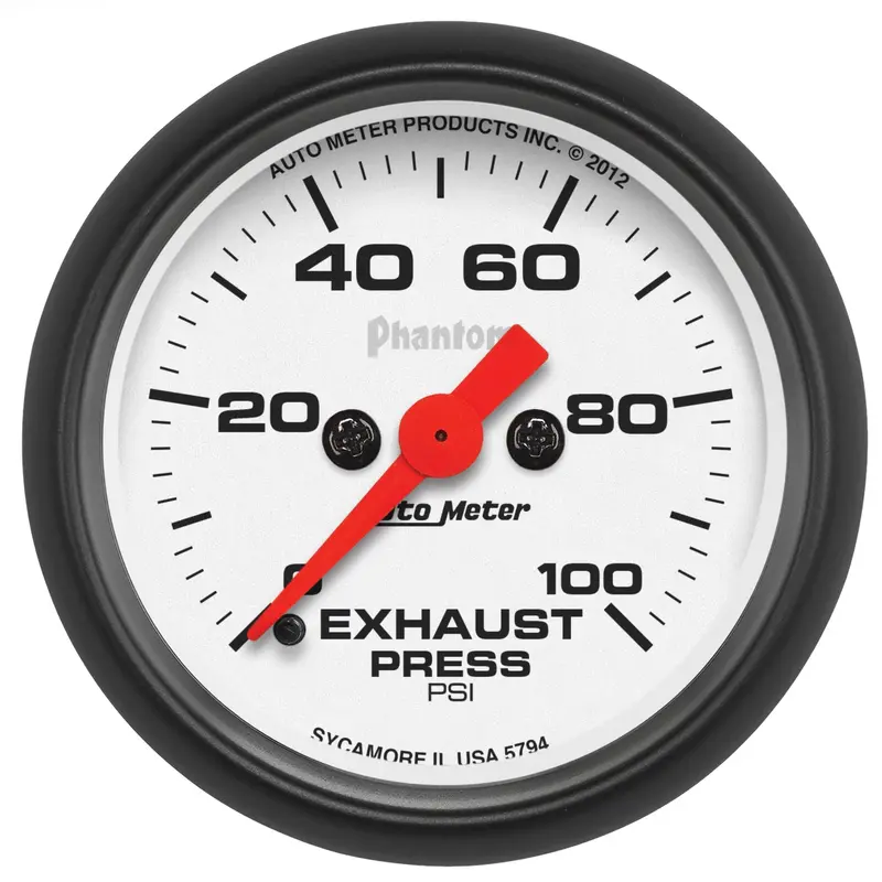 Autometer Phantom Digital Exhaust Pressure Gauge – 2-1/16”, 100 Psi Range With Stepper Motor 1