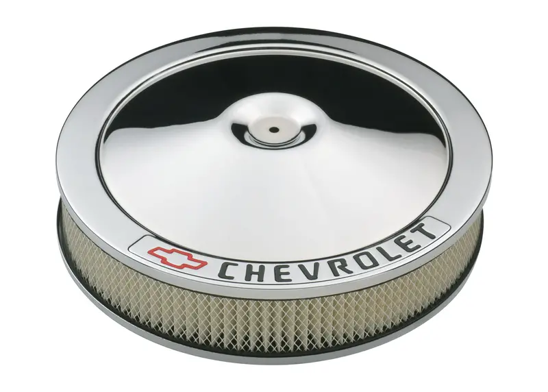 Chevrolet Performance 14-Inch Chrome Air Cleaner Kit – Oe-Style With Brand Lettering 1