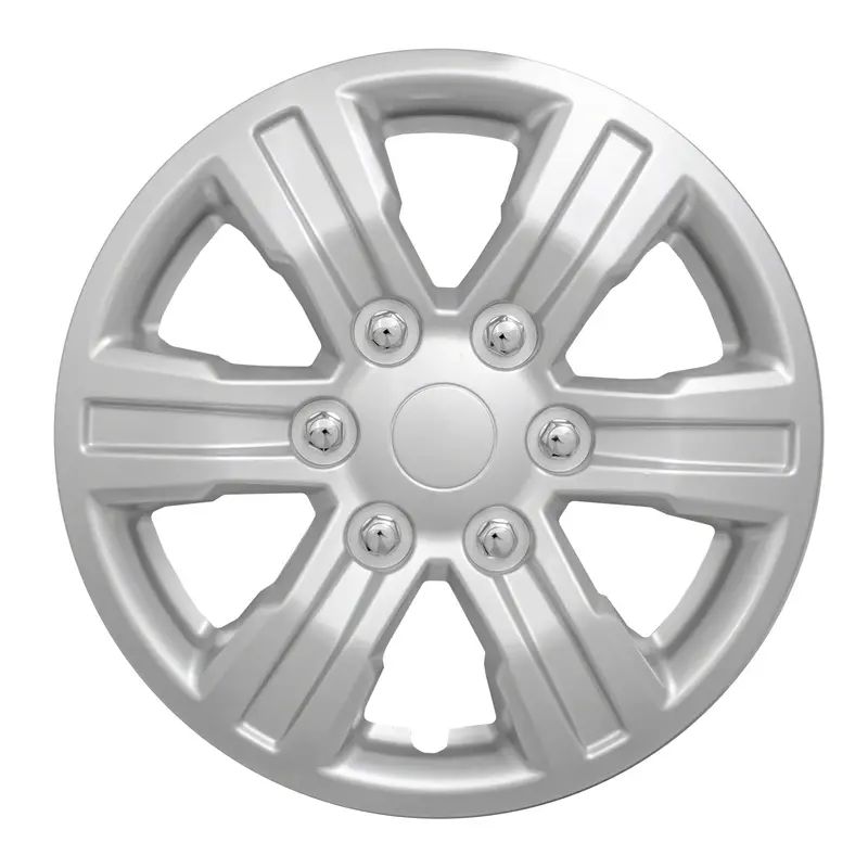 Coast To Coast Iwc54016S 16-Inch 6-Spoke Painted Silver Abs Plastic Wheel Set (4-Pack) 1