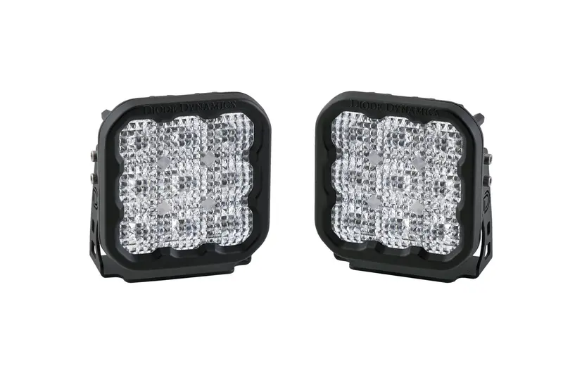 Diode Dynamics Ss5 Led Light Pod Pair – White Flood Beam, Sport Mounting 1