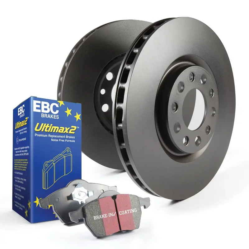 Ebc Brakes S20K1509 Premium Brake Kit – Ultimax Pads + Drilled & Slotted Rotors 1