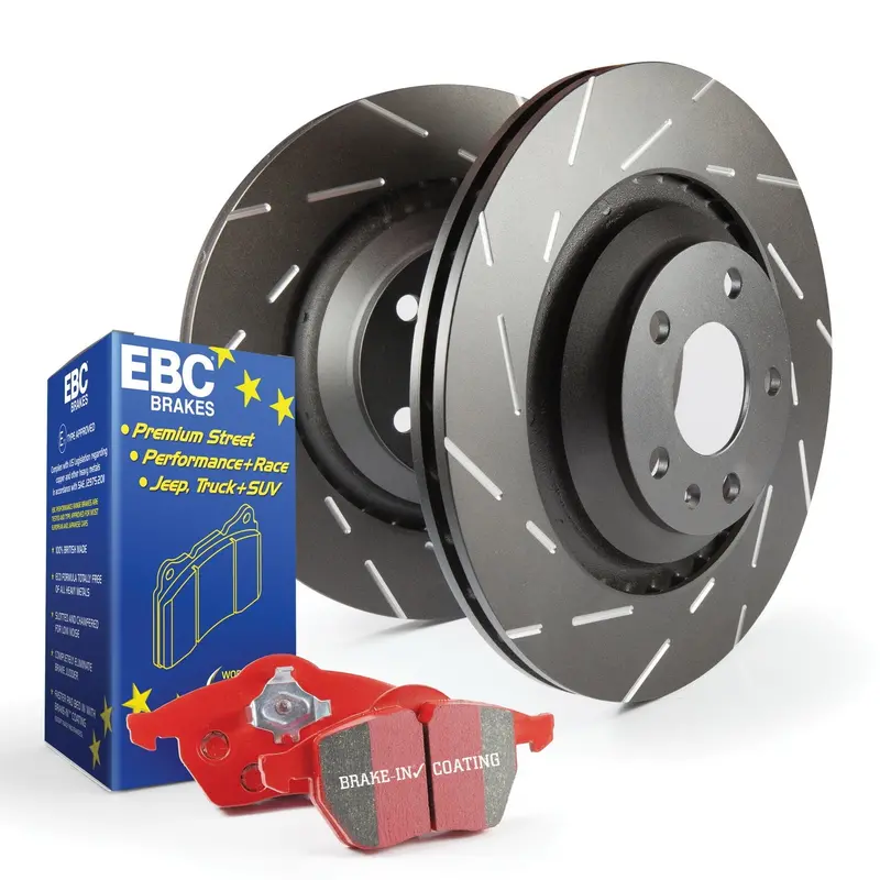 Ebc Brakes S4Kr1400 Redstuff Performance Brake Pad And Usr Drilled Rotor Kit 1
