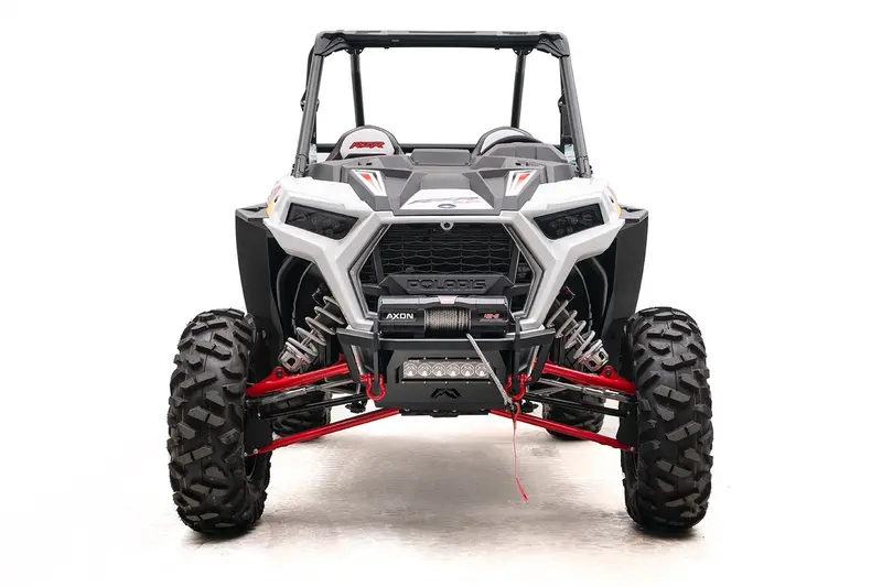 Fab Fours Sxfb-1150-1 Two-Stage Matte Black Winch Bumper For Side-By-Side Vehicles 1