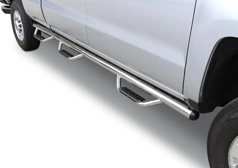 Go Rhino D360381Ps Dominator D3 One-Piece Stainless Steel Side Steps — Wheel-To-Wheel With Mounting Brackets 1