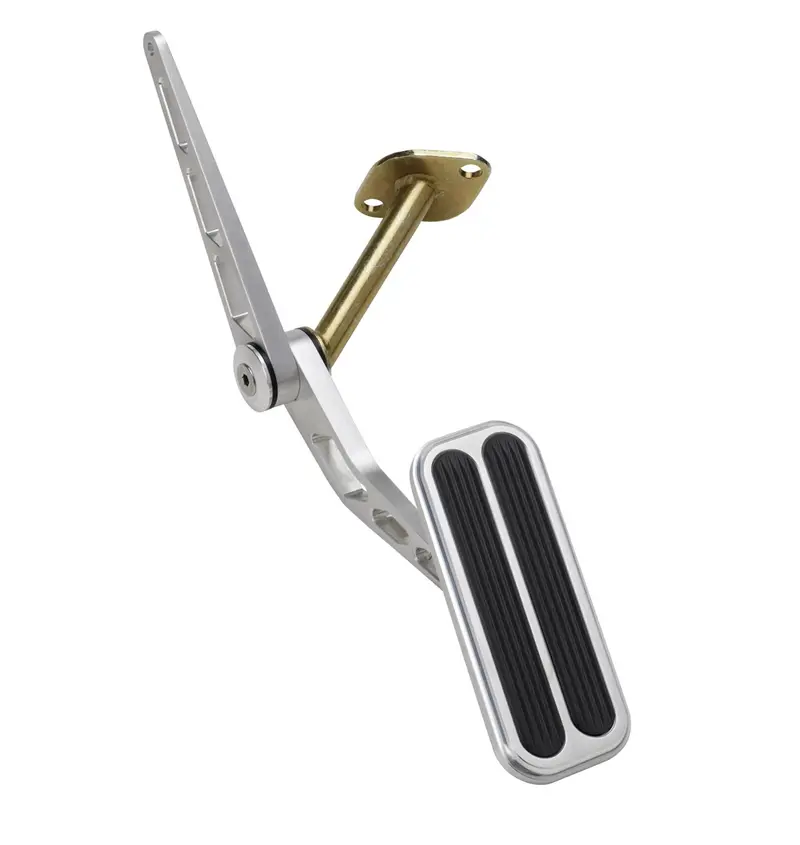 Lokar Bag-6142 Billet Aluminum Throttle Pedal Assembly – Brushed Finish With Rubber Insert 1