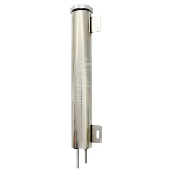 Northern Radiator Z12016 Polished Aluminum Overflow Tank — 13" X 2" Dimensions 1