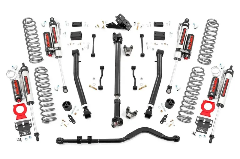 Rough Country 69150 3.5-Inch Suspension Lift System For 2018–2020 Jeep Wrangler Jl Rubicon — Vertex Reservoir Coils & Adjustable Control Arms 1