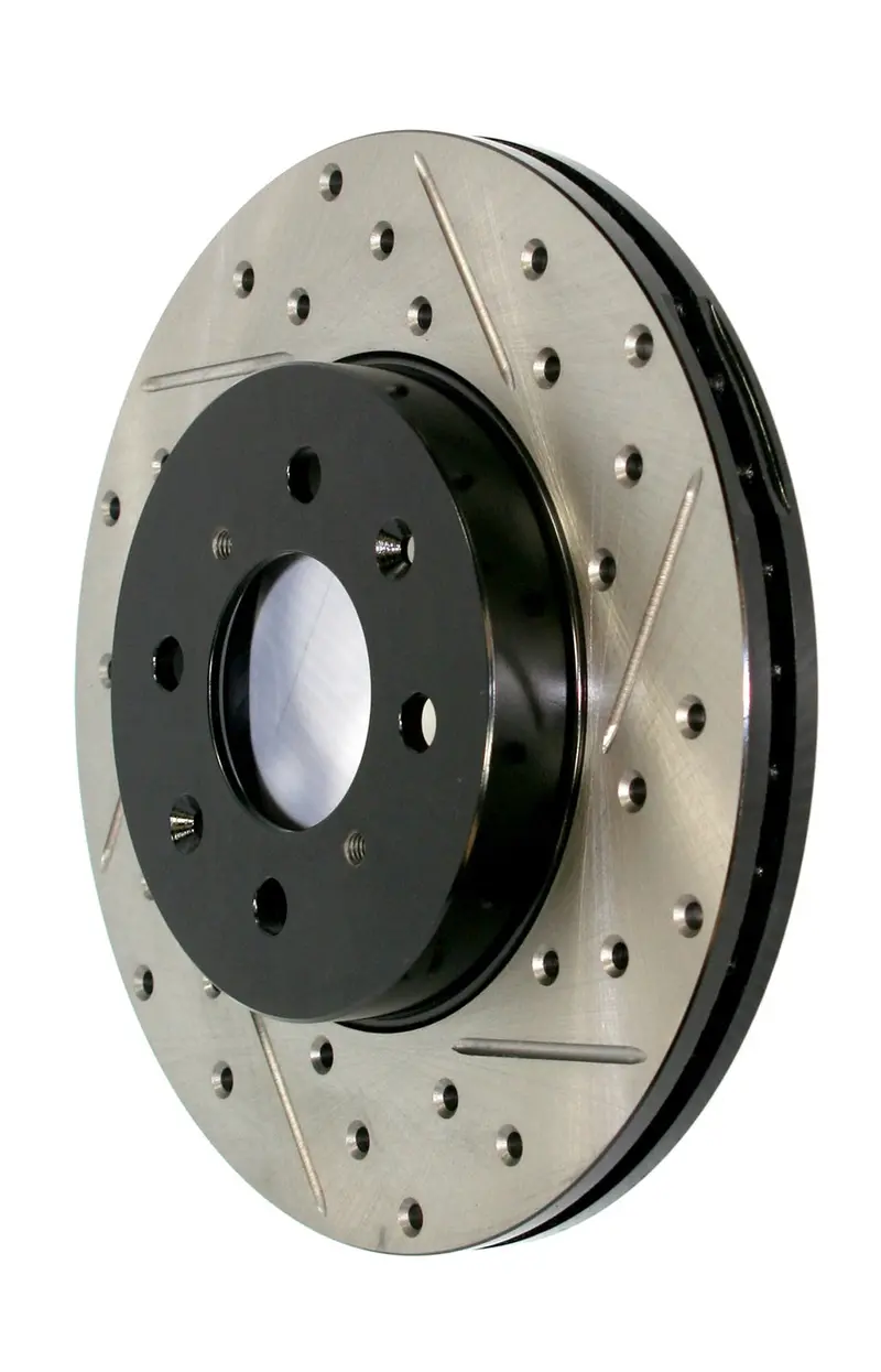 Stoptech Rear Right Sport Brake Rotor – Drilled And Slotted – Part 127.62005R 1