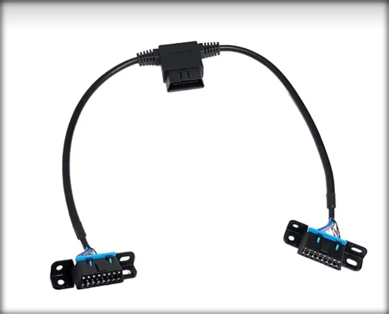 Superchips 98106 Obdii Pass-Through Splitter Cable – Dual Female To Single Male, 1-Foot Length 1