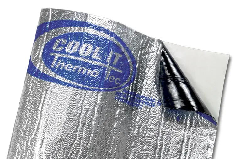 Thermo-Tec 14600 Suppressor Heat & Sound Barrier Film – 12" X 12", Silver, 2000°F Rated 1
